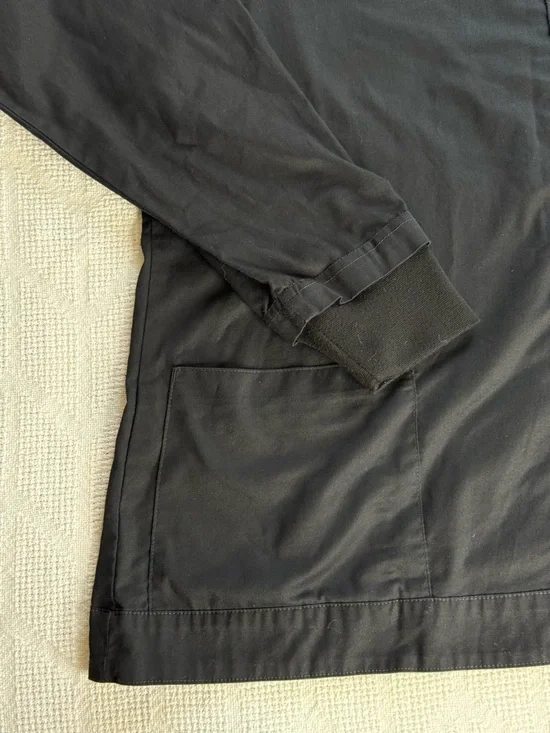 Black Relaxed Utility Jacket Lightweight Minimalist Vera Bradley XL - Picture 13 of 14